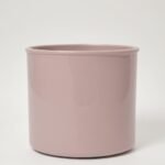 Doniczka ceramiczna Kropla perłowa mokka