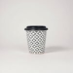 Doniczka ceramiczna Obrót Poziomy granitszara