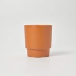 Doniczka ceramiczna Sowa matowa beżowa