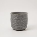 Doniczka ceramiczna Obrót Pionowy matowa bordo
