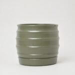 Doniczka ceramiczna Obrót Pionowy matowa bursztynowa