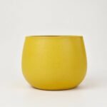 Doniczka ceramiczna Kropla matowa bordo